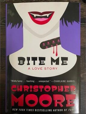 "Bite Me" Paperback Book - Purple/Red Cover